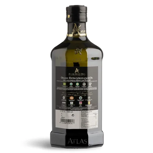 Miniatura 2 de Atlas - Aceite de oliva virgen extra prensado en frío, rico en polifenoles, de Marruecos, recién cosechado y sin procesar, procedente de una única