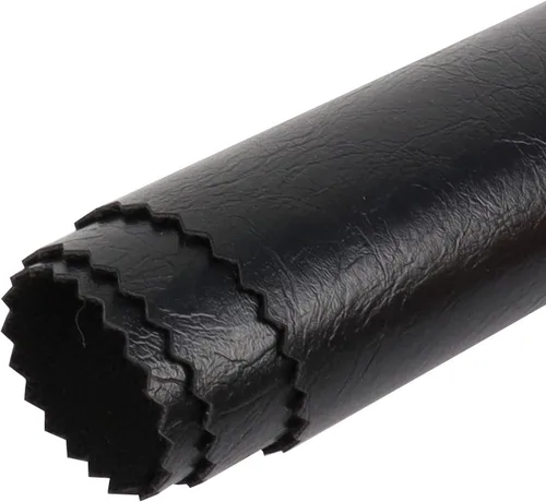Miniatura 5 de Funda de piel sintética impermeable de 0.039 in, color negro, de vinilo marino, reparación, reemplazo para tapicería, automóviles, muebles, asientos