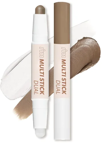 Miniatura 13 de I'M MEME Shading - I'm Multi Stick 001 Bronceador Fácil de mezclar, acabado mate, adecuado para principiantes, maquillaje de contorno ligero, uso