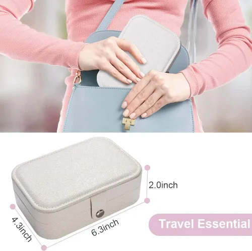 Miniatura 2 de Joyero Homchen de viaje, caja para guardar las joyas, para collares, pendientes, anillos y pulseras
