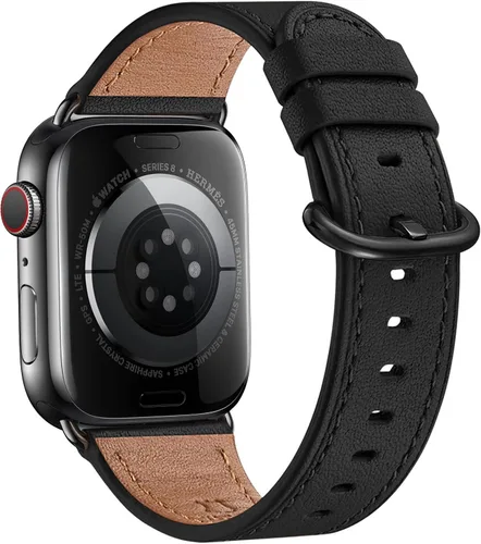 WFEAGL Compatible con Apple Watch Banda 38mm 40mm 41mm para Mujeres, Correa de Cuero de Grano Superior para iWatch Ultra SE & Series 9 8 7 6 5 4 3