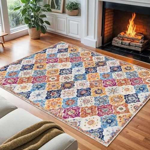 Miniatura 105 de KILOCOCO Alfombra de Pasillo 2x6, Alfombra de Pasillo Marroquí Súper Suave Lavable para Pasillo de Entrada, Alfombra de Cocina de Pasillo de Lana