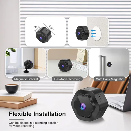 Miniatura 7 de Cámara de seguridad WiFi para interiores, cámara de niñera, mini cámaras inalámbricas 4K Ultra HD para bebés, mascotas, alertas de detección