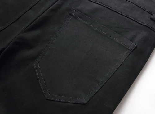 Miniatura 179 de Baylvn - Pantalones de mezclilla entallados y estampados para hombre con corte recto
