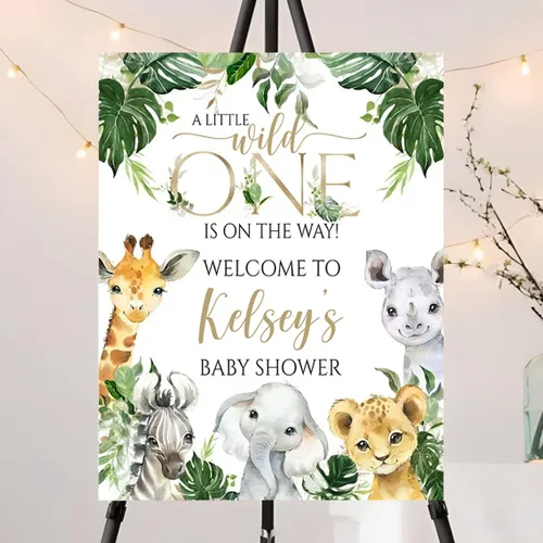 Miniatura 20 de Letrero de bienvenida personalizado de oso azul para niño "We Can Bearly Wait Baby Shower", decoración, letrero de bienvenida para bebé niño