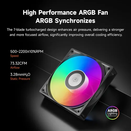 Miniatura 4 de PCCOOLER Enfriador de aire de CPU, torre dual de 6 × 0.236 in, ventilador ARGB PWM de 4.724 in, base de reflujo de cobre, soporte antideformación