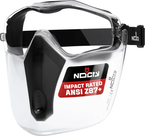 NoCry Máscara de protección facial de seguridad para el trabajo con tecnología antivaho y antiarañazos de alta calidad, resistente certificado ANSI