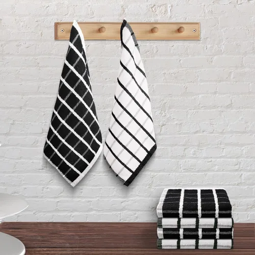 Miniatura 354 de Urban Villa Toallas de cocina 100% algodón para cocina (juego de 6) 20"x30" toallas de cocina altamente absorbentes, juego de ropa de cocina