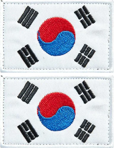 Miniatura 26 de stidsds Paquete de 2 parches de bandera de Sudáfrica, parches bordados, banderas sudafricanas, parche táctico militar para ropa, sombrero, mochilas