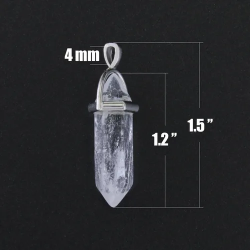 Miniatura 2 de Colgante auténtico del chakra del Reiki del punto de curación de la piedra del cuarzo, joyería que hace las piedras al por mayor, latín, Amatista