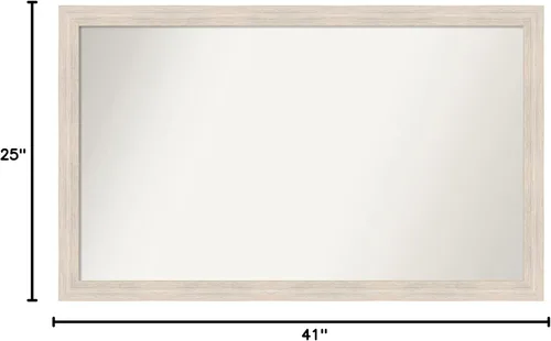 Miniatura 370 de Amanti Art Espejo personalizado, espejo estrecho de baño de oro blanco, espejo de pared o espejo de tocador de baño sobre el fregadero