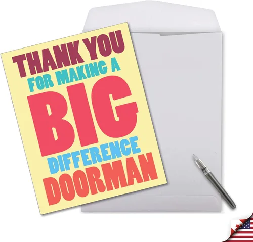 Miniatura 6 de NobleWorks - Tarjeta de felicitación de agradecimiento divertida jumbo de nosotros de 8.5 x 11 pulgadas con sobre (paquete de 1) gran gran