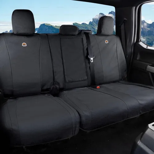 Miniatura 8 de Coverado Fundas de asiento delantero, protector de asiento de lona impermeable para cojines de asiento de automóvil para niños y perros, compatible