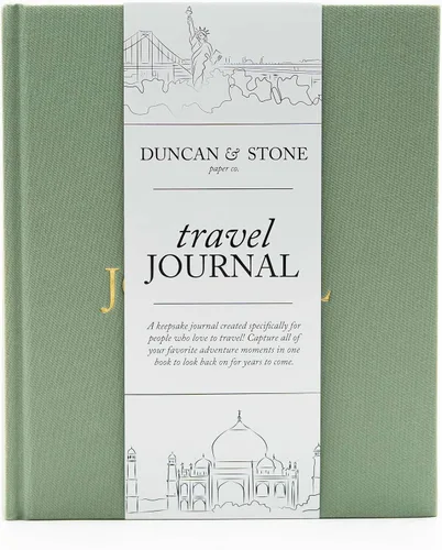 Miniatura 13 de DUNCAN & STONE PAPER CO. Diarios de viaje - Elegante cuaderno de diario para registrar todas tus aventuras de viaje hasta 15 viajes