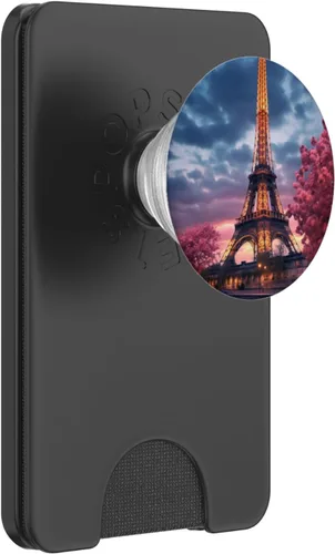 Miniatura 7 de Scenic Eiffel Tower Paris France at Night Majestic PopSockets Standard PopGrip