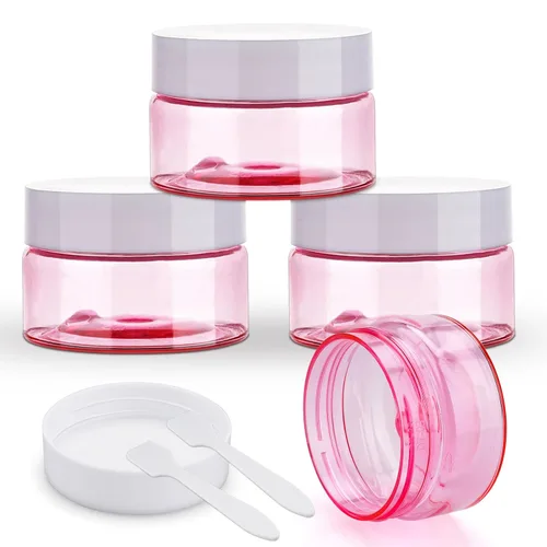 Miniatura 8 de Cosywell Tarros de viaje para crema para artículos de tocador, aprobados por la TSA, paquete de 4 recipientes de cosméticos recargables a prueba