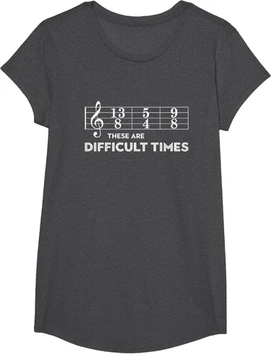 Miniatura 78 de Musician - Camiseta con texto en inglés "These are Difficult Times", talla S