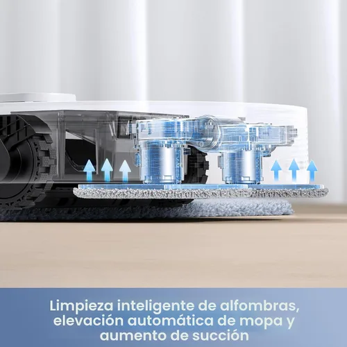 Miniatura 5 de Mova E40 Ultra Robot Aspiradora y Trapeadora, Succión de 19,000Pa, Trapeador Extensible y Elevable, Estación Todo en Uno, Vaciado Automático, Lavado