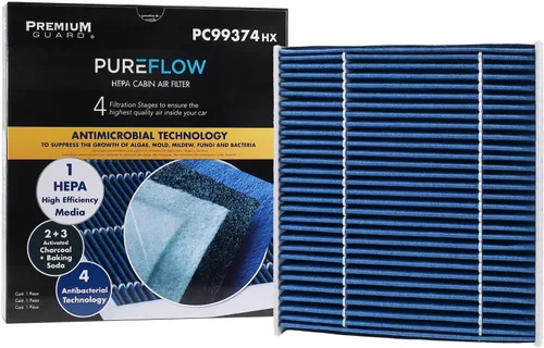 Miniatura 5 de Filtro de aire de cabina HEPA PureFlow PC99374HX Compatible con Nissan Versa 2020-2025, 2017-2025 Kicks
