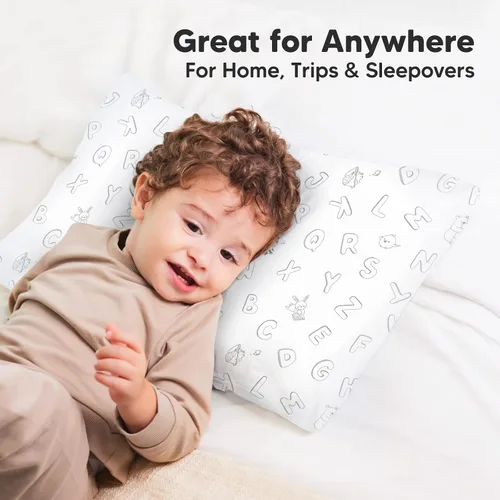 Miniatura 5 de KeaBabies Funda de almohada para niños pequeños de 13 x 18 pulgadas, funda de almohada de algodón orgánico para niños, niñas, funda de algodón suave