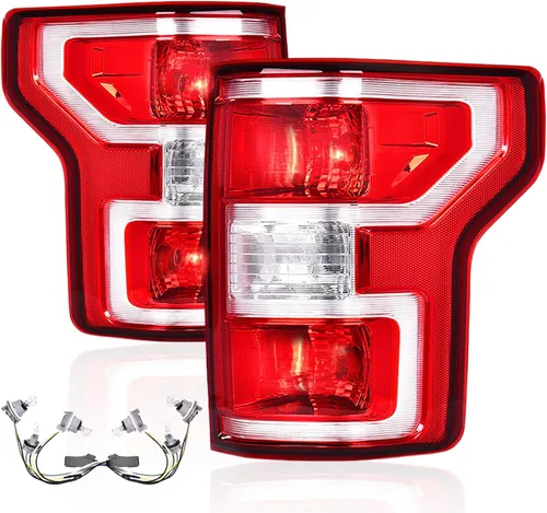 Miniatura 23 de PIT66 Conjunto de luz trasera de halogéno compatible con Ford F150 SSV 2016 2017/ F150 2015-2017 Lariat, XL, XLT FL3Z13405A-PFM, FO2800239