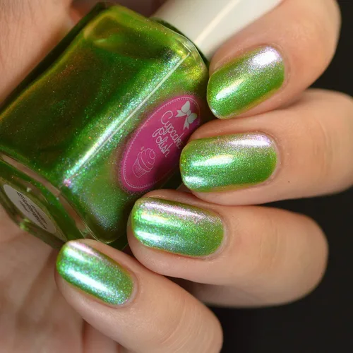 Miniatura 4 de Eldhraun - Esmalte de uñas verde guisante que cambia de esmalte de uñas por Cupcake Polish