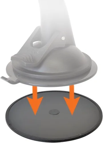 Miniatura 2 de AccessoryBasics - Lotes de 2 unidades de disco adhesivo de montaje de 2.75 pulgadas (2.756 in) para tablero de instrumentos de coche de barco