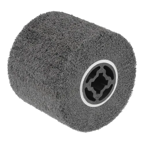 Miniatura 6 de uxcell Rueda de pulido no tejida de 4.724 inx3.937 in Rueda de pulido de nylon de dibujo de alambre de nylon Rueda de aleta abrasiva Grano 320