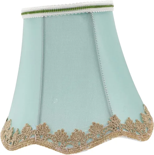 Homoyoyo Pantalla de tela con bombilla verde, decoración de escritorio, minimalista, decoración del hogar, pantalla vintage, cubierta de lámpara