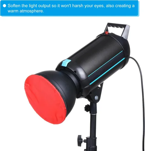 Miniatura 5 de PATIKIL Cubierta de lámpara difusora suave de 7 pulgadas y 7.1 in, paquete de 4 difusores de tela, reflector estroboscópico, calcetín para luz