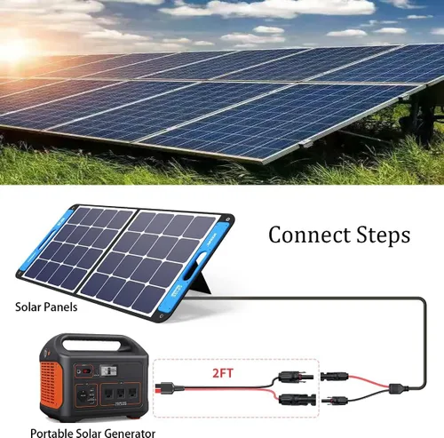 Miniatura 7 de Conector 10AWG (M-C-4) a (an-der-Son) Conector de cable de panel solar de alimentación hembra, conector solar a puerto de anuncios para Goal Zero