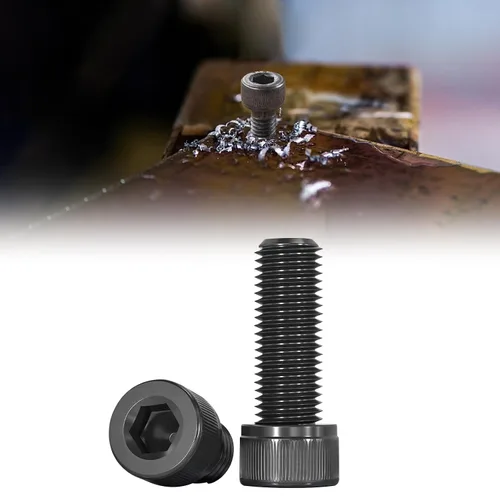 Miniatura 10 de Tornillos de cabeza hueca M6 x 0.630 in Tornillos de cabeza hueca de acero de aleación de grado 12.9 Tornillo hexagonal de máquina métrico