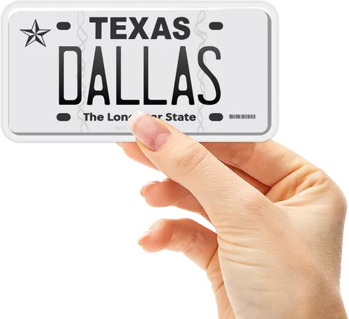 Miniatura 42 de Calcomanía para placa de matrícula de Texas, elige entre más de 50 ciudades de TX, calcomanía para parachoques de Texas para automóvil, calcomanías