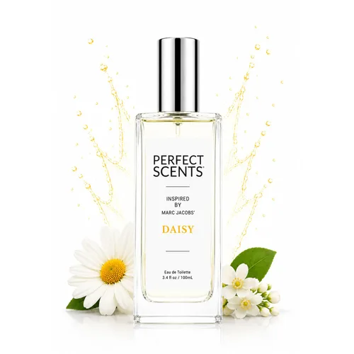 Instyle Fragrances, Inspirado en Marc Jacobs' Daisy, Eau de Toilette para mujer, limpio, vegano, sin parabenos, nunca probado en animales, 3.4 onzas