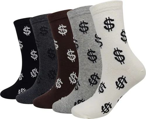 Miniatura 26 de Calcetines de caña corta casuales para hombre, de algodón, con motivo de animales, alocados y divertidos, 5 pares