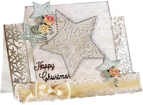 Miniatura 6 de Troqueles de corte de estrellas, moldes de plantilla de metal, herramienta de grabado en relieve para hacer tarjetas, álbumes, álbumes de recortes