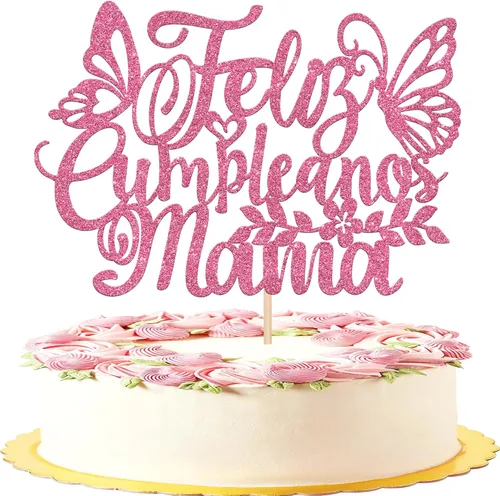 Miniatura 16 de Rsstarxi Paquete de 30 adornos dorados para cupcakes para el Día de la Madre con purpurina para el Día de la Madre, la mejor mamá del mundo