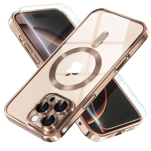 Miniatura 30 de Misea Funda magnética para iPhone 14 compatible con MagSafe [nunca amarillenta] [protección contra caídas de grado militar] protector completo