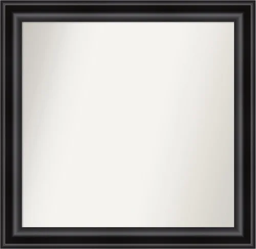 Miniatura 559 de Amanti Art Espejo personalizado, espejo de baño negro puente, espejo de pared o espejo de tocador de baño sobre el fregadero (26 x 26 pulgadas)