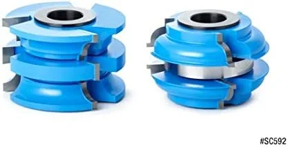 Miniatura 3 de Amana Tool - SC592 2 piezas de carburo con punta de 3 alas y perfil de riel puerta exterior 2-7/8 diámetro