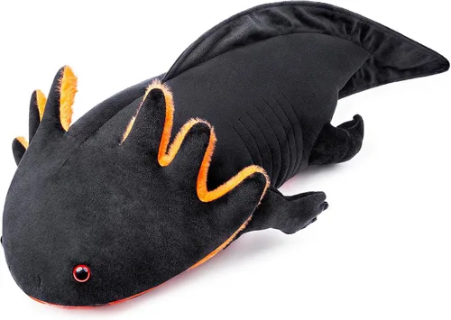 Miniatura 4 de Peluche de Ajolote Grande – Animal de Peluche de Ajolote Negro con Peso Súper Grande, 30 Pulgadas de Largo, Adorables Anfibios Ambystoma