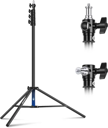 NEEWER - Soporte para focos de iluminación con amortiguación de aire de 3m/9.8 pies, soporte de trípode de metal resistente para fotografía con