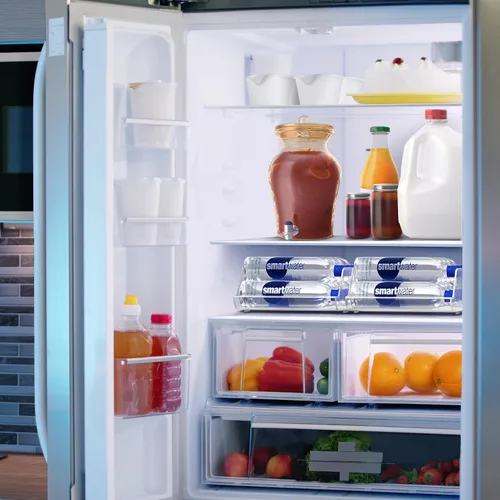 Miniatura 6 de Sorbus Paquete de 2 organizadores de botellas de agua y latas, soporte para bebidas para refrigerador, despensa, almacenamiento y organización