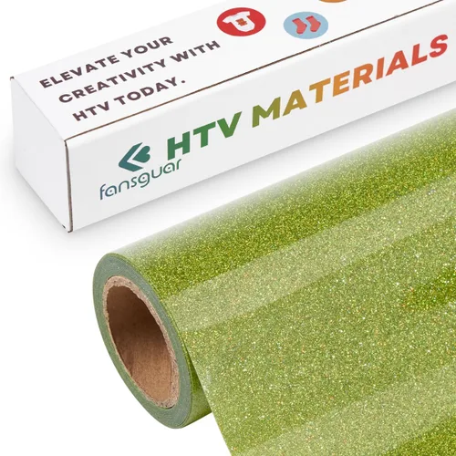 Miniatura 18 de Vinilo de transferencia de calor HTV con purpurina de 12 x 12 pulgadas, paquete de 15 hojas para planchar para bricolaje, camisas y regalos