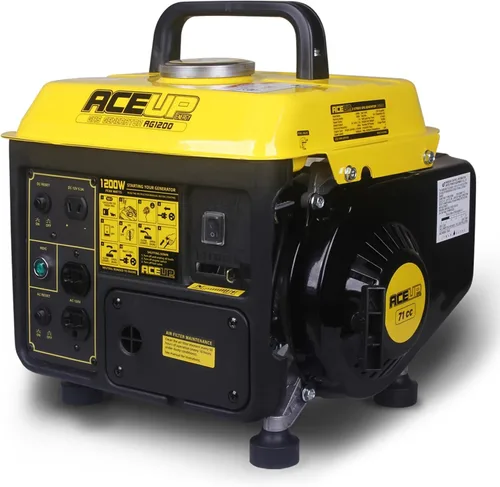 Miniatura 8 de Aceup Energy - Generador a gasolina de 1000 W, pequeño, portátil, para campamento, ultraligero, cumple con las normativas de la EPA y la CARB