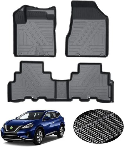 Miniatura 28 de KUST Alfombrillas de suelo personalizadas para Nissan Titan 2017-2024/Nissan Titan XD Crew Cab 2016-2024