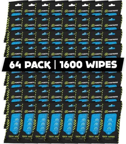 Miniatura 11 de Fortress Toallitas electrónicas (25 unidades, paquete de 3) toallitas para llevar para pantallas, teléfonos, teclados, monitores de TV, pantallas