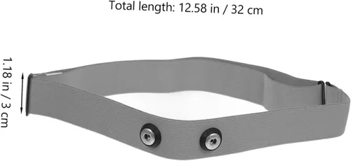 Miniatura 2 de KOMBIUDA Monitor de pecho correa elástica cómoda reemplazo suave tela deportes al aire libre fitness monitor