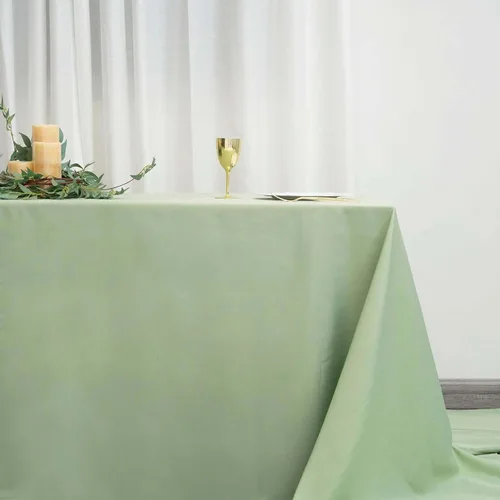 Miniatura 157 de Efavormart - Mantel redondo de poliéster de 108 pulgadas, 108 pulgadas, para bodas, fiestas, banquetes, restaurantes, color verde manzana