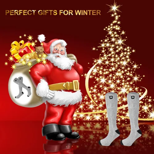 Miniatura 5 de Calcetines térmicos con batería eléctrica recargable de 7.4 V, calcetines largos térmicos para hombres y mujeres, calentadores de pies lavables